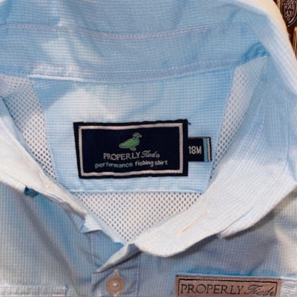 Toddler Boys Properly Tied Shortall 18 mos Blue Ex Condition - Picture 4 of 4